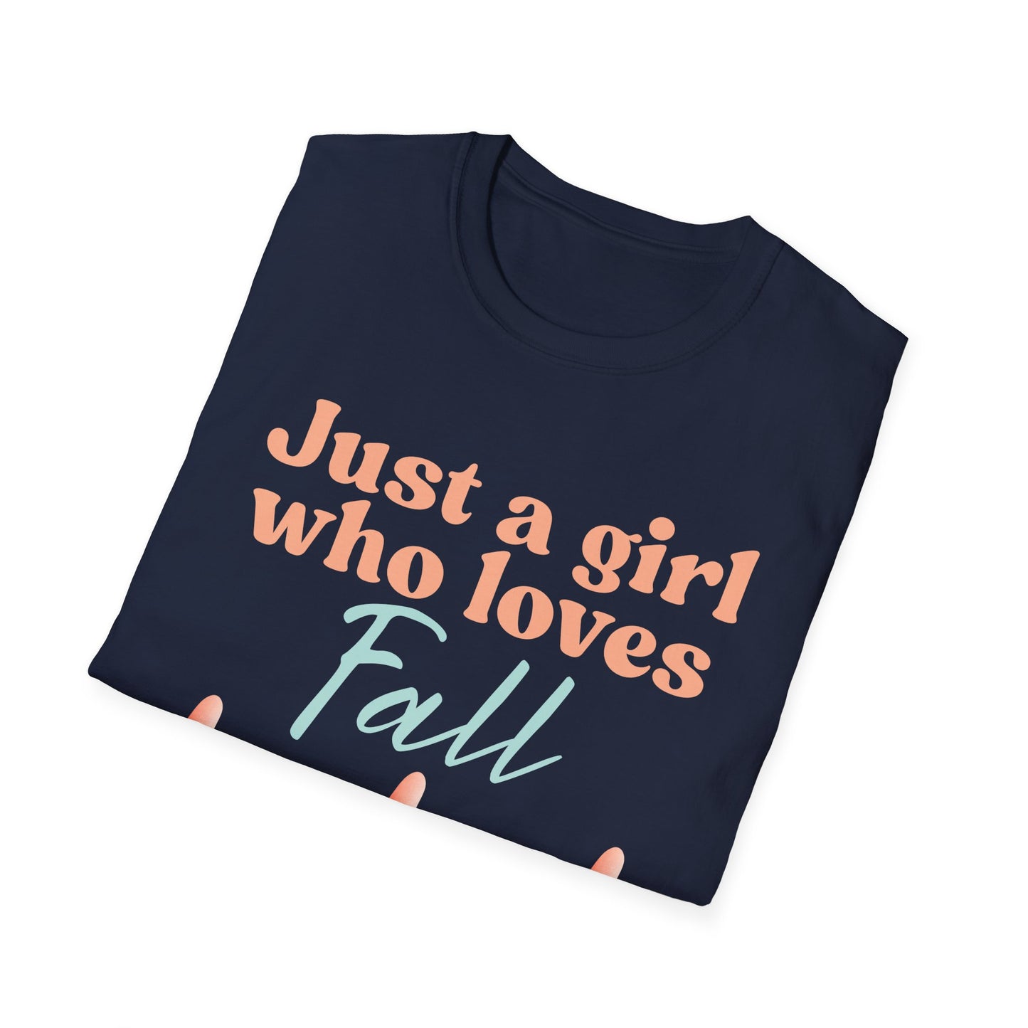Just a girl who loves fall Gnome - Softstyle T-Shirt,