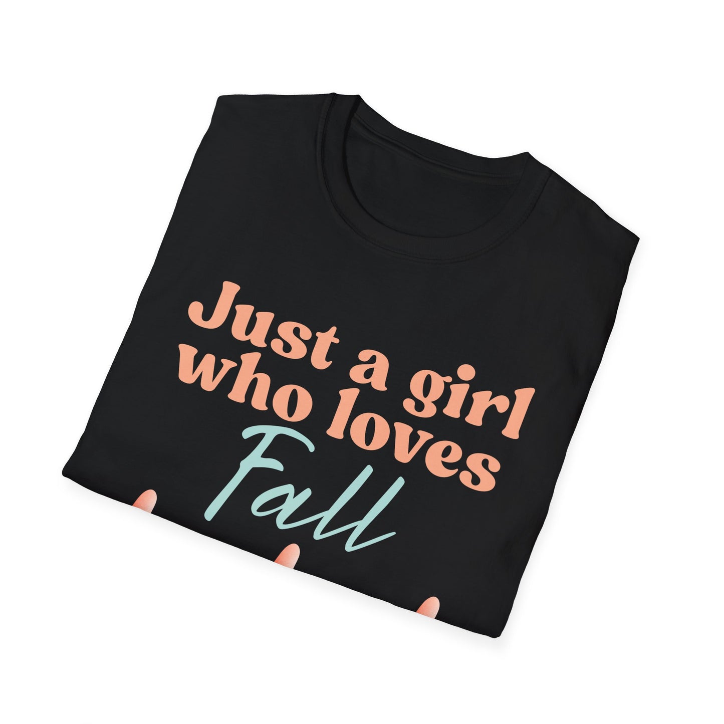 Just a girl who loves fall Gnome - Softstyle T-Shirt,