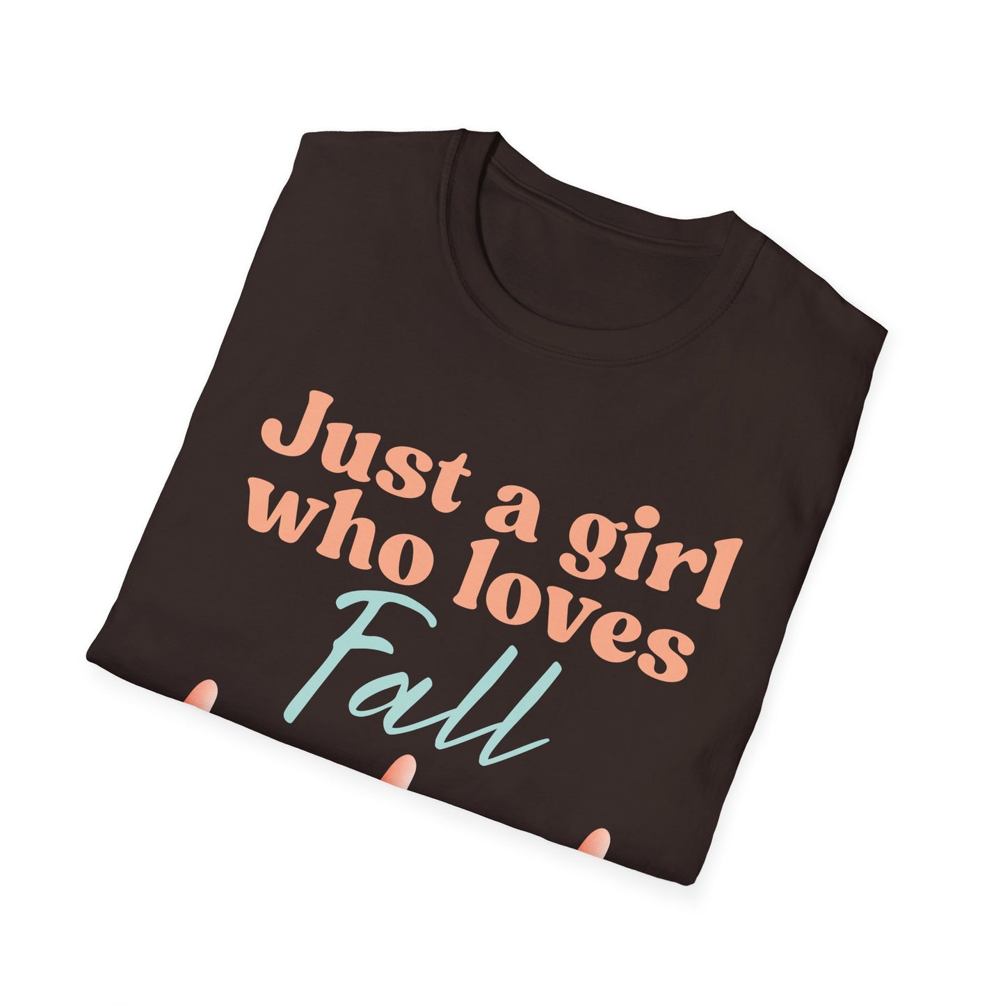 Just a girl who loves fall Gnome - Softstyle T-Shirt,
