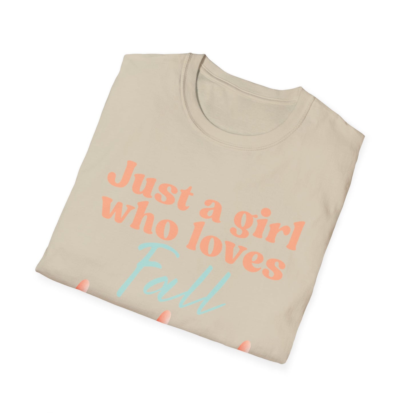Just a girl who loves fall Gnome - Softstyle T-Shirt,