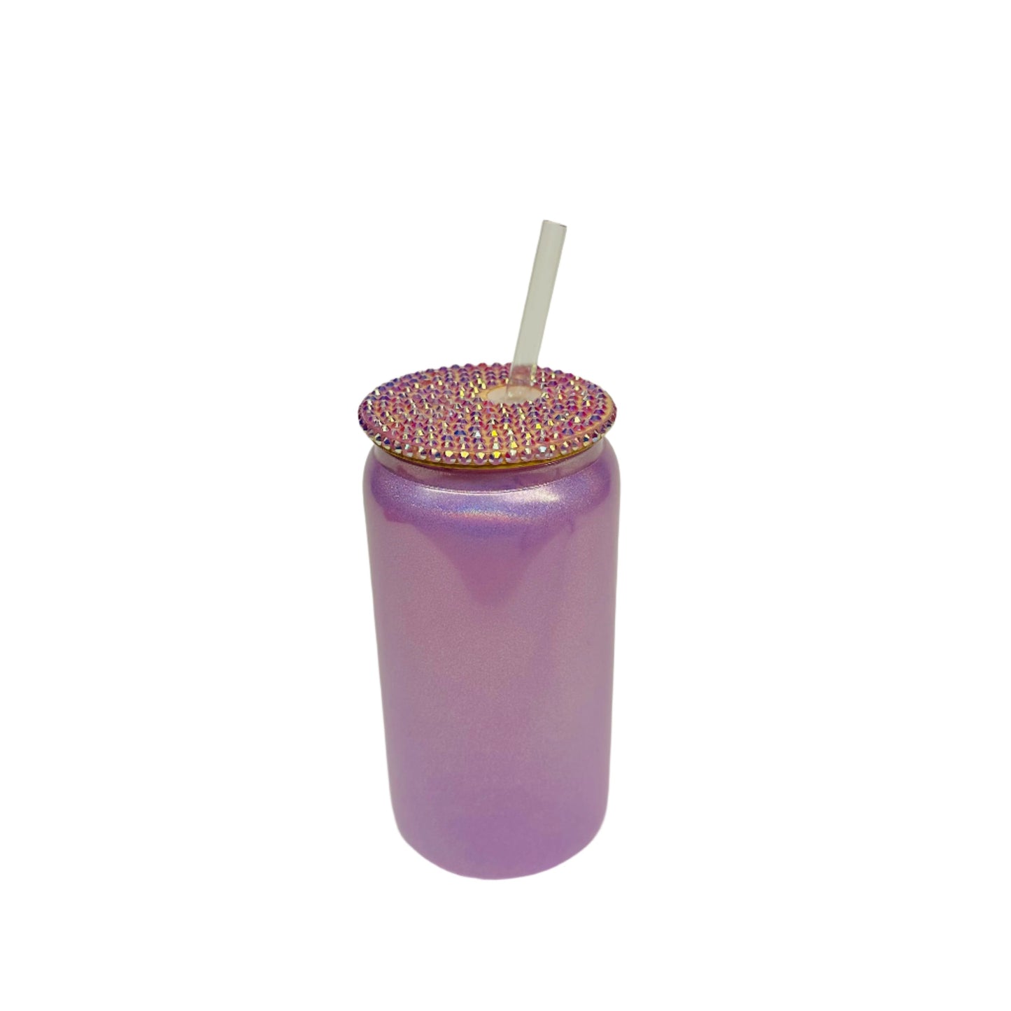 Shimmer Glitter Glass Can 16oz.