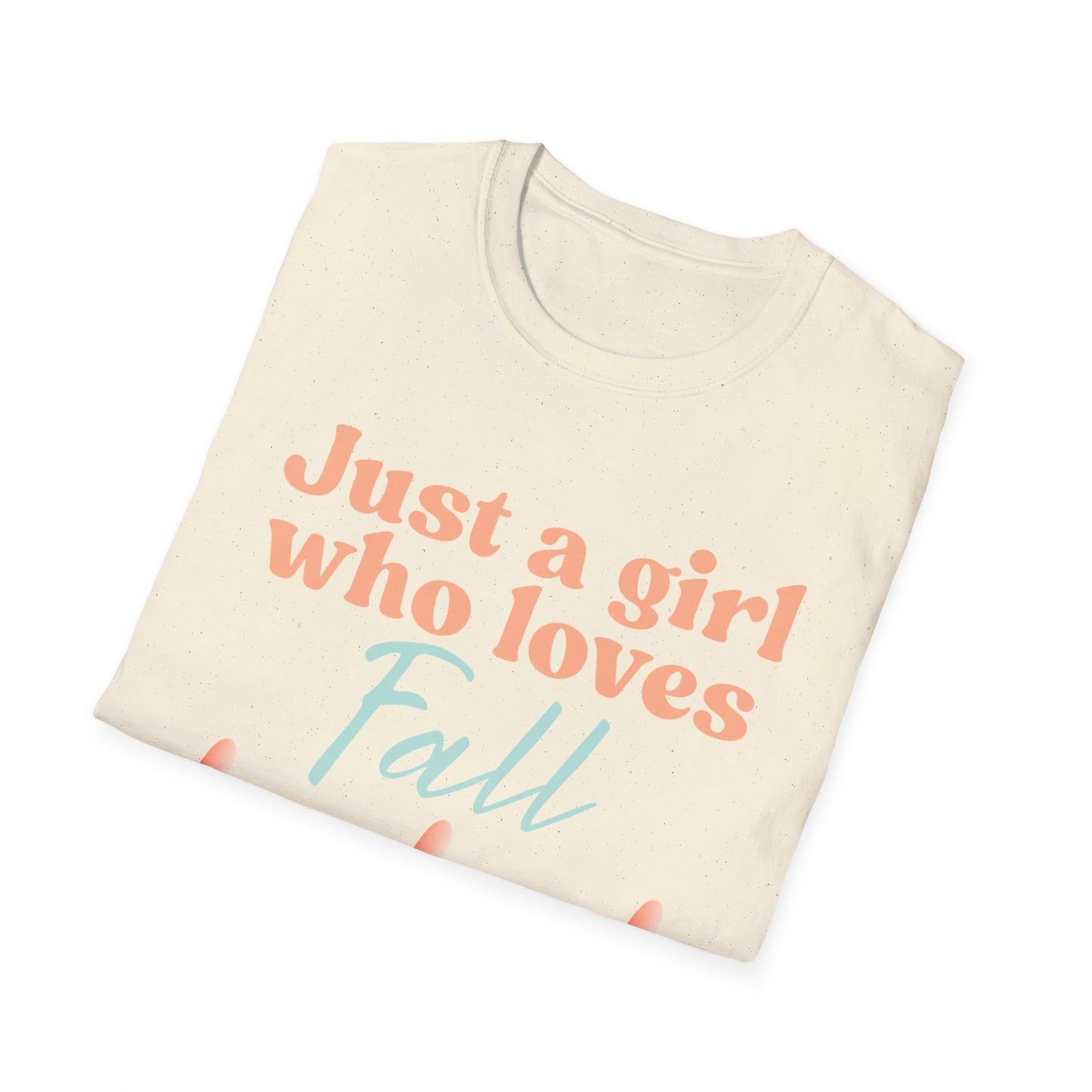 Just a girl who loves fall Gnome - Softstyle T-Shirt,