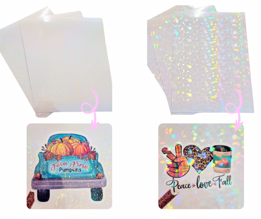 Clear Holographic Laminating (5pcs)